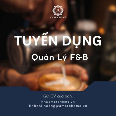 Tuyển dụng Quản Lý F&B (Chuỗi Cafe & Bistro) 1